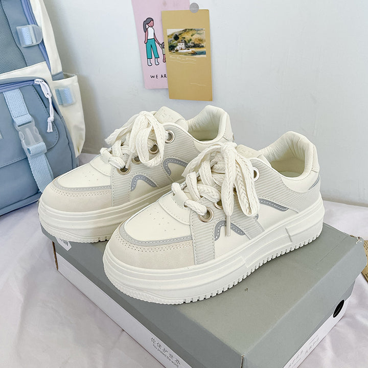 Dame Chunky Sneakers i moderne komfort-design med åndbar overfladestruktur og støddæmpende fodseng Stilla