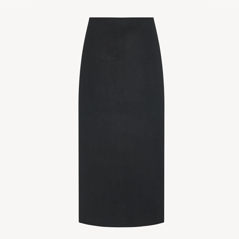 Dame Midi-nederdel med elegant snit og højt talje design Stilla