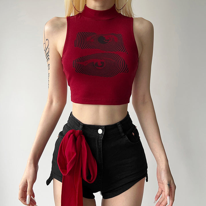 Dame Sporty Crop-Top Skovae
