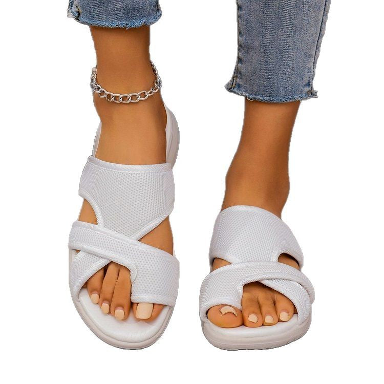 Dame Komfortable Fritids-sandaler med åndbart design Stilla