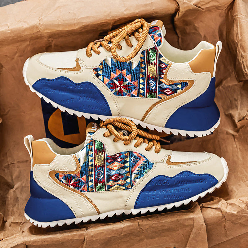 Femme Etiske Mønster Sport Sneakers Stilla