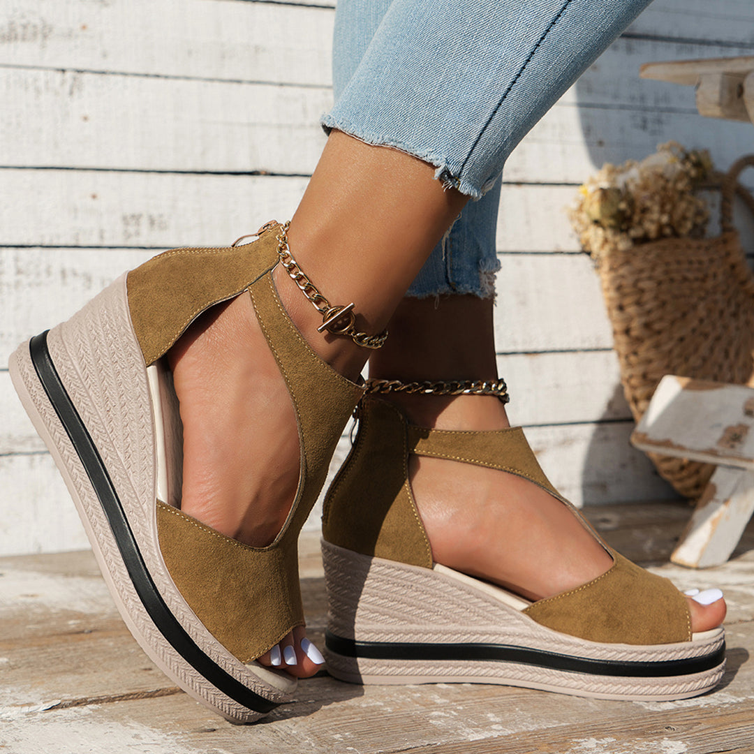 Dame Wedge Sandaler med elegant rem-design og komfortabelt fodseng Stilla