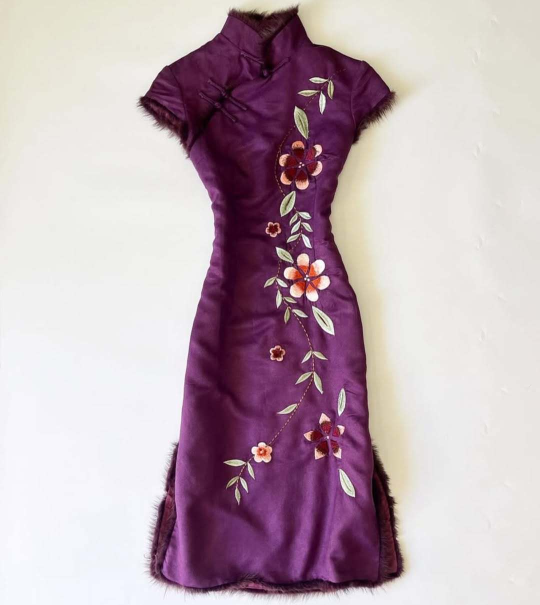 Dame Elegant broderet chiffonkjole Skovae