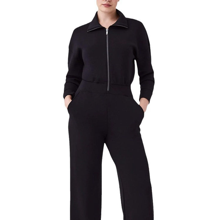 Dame Sporty Overall med lynlås og sidelommer Stilla
