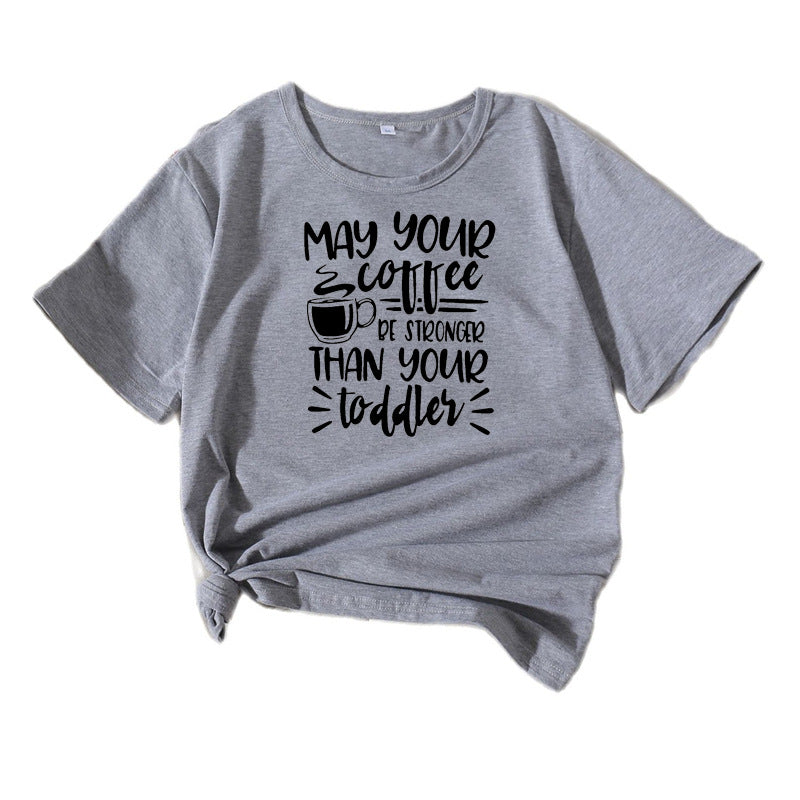 Dame Relaxed Fit Kaffeelsker T-shirt Stilla