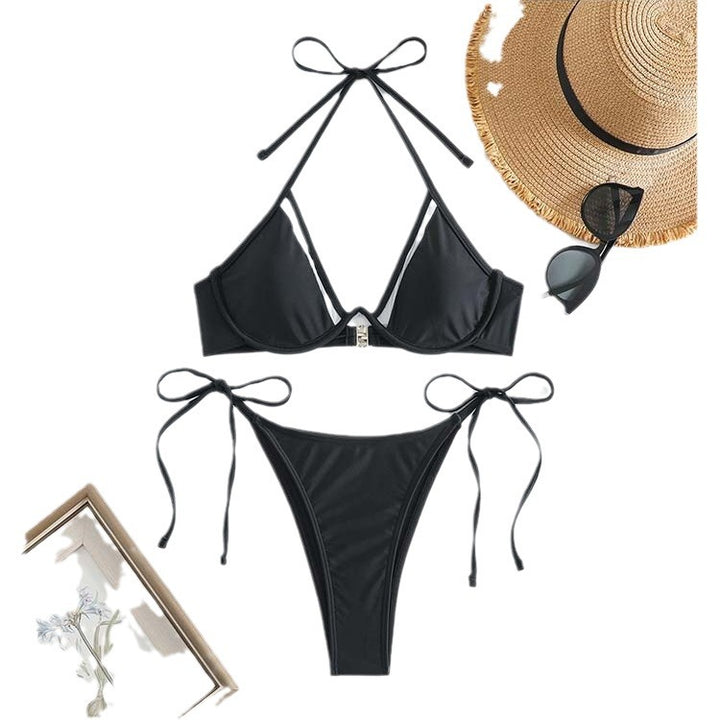 Dame Trekantskåret Bikini Sæt Stilla