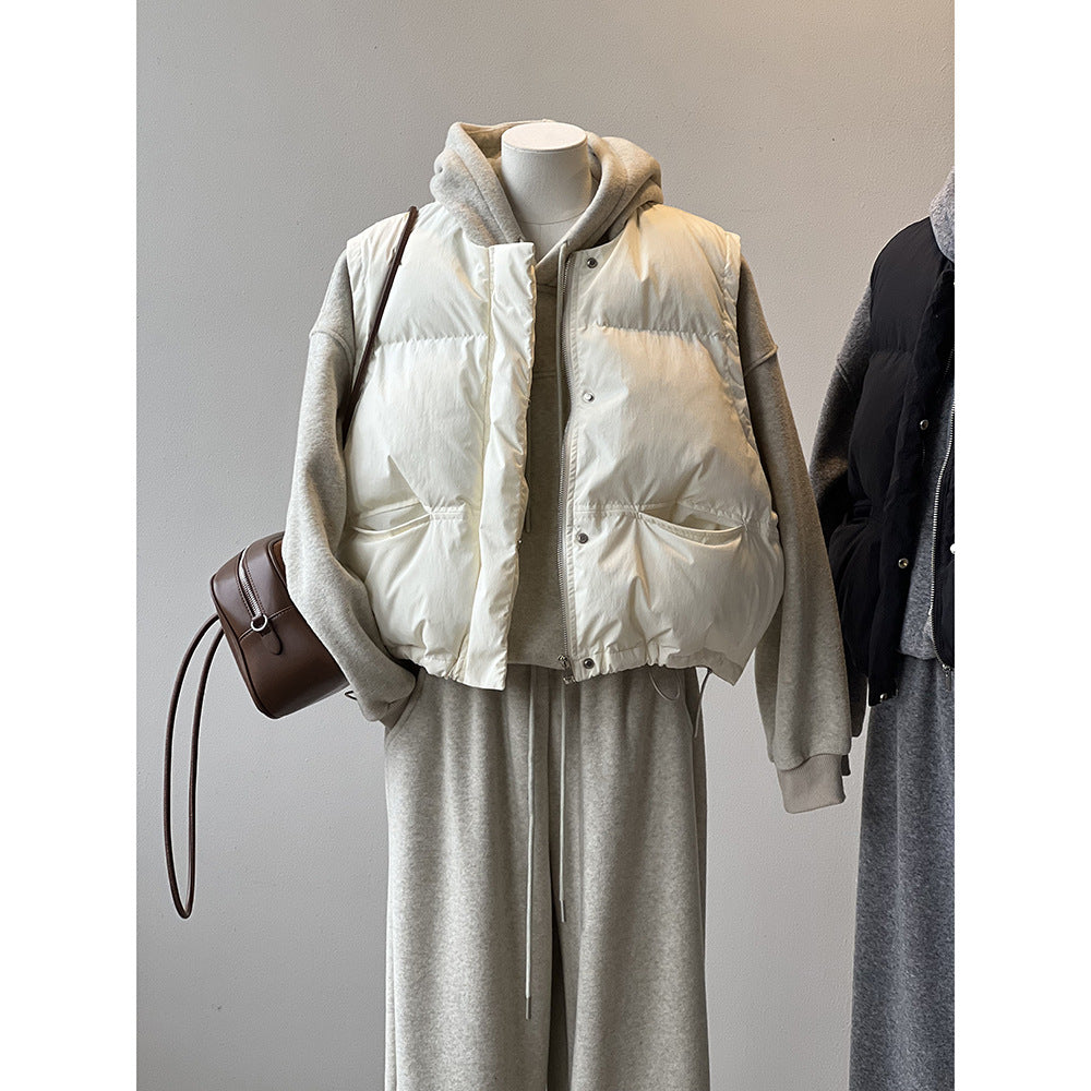 Dame quiltet vest med praktiske lommer og sporty design Stilla