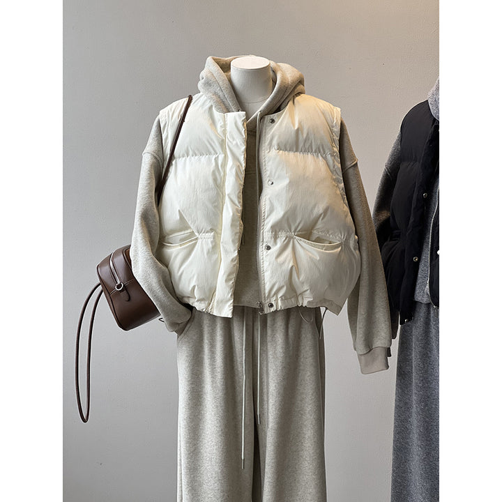 Dame quiltet vest med praktiske lommer og sporty design Stilla