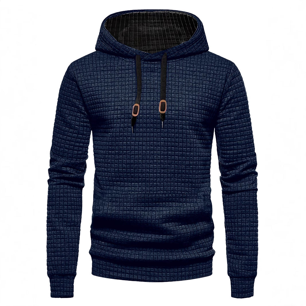 Herrer Hoodie med struktureret design og praktiske detaljer Stilla