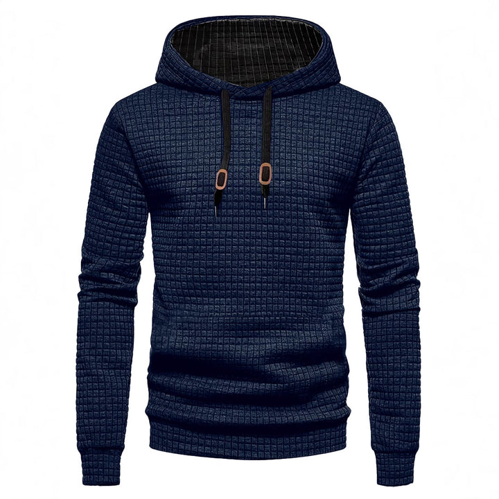 Herrer Hoodie med struktureret design og praktiske detaljer Stilla