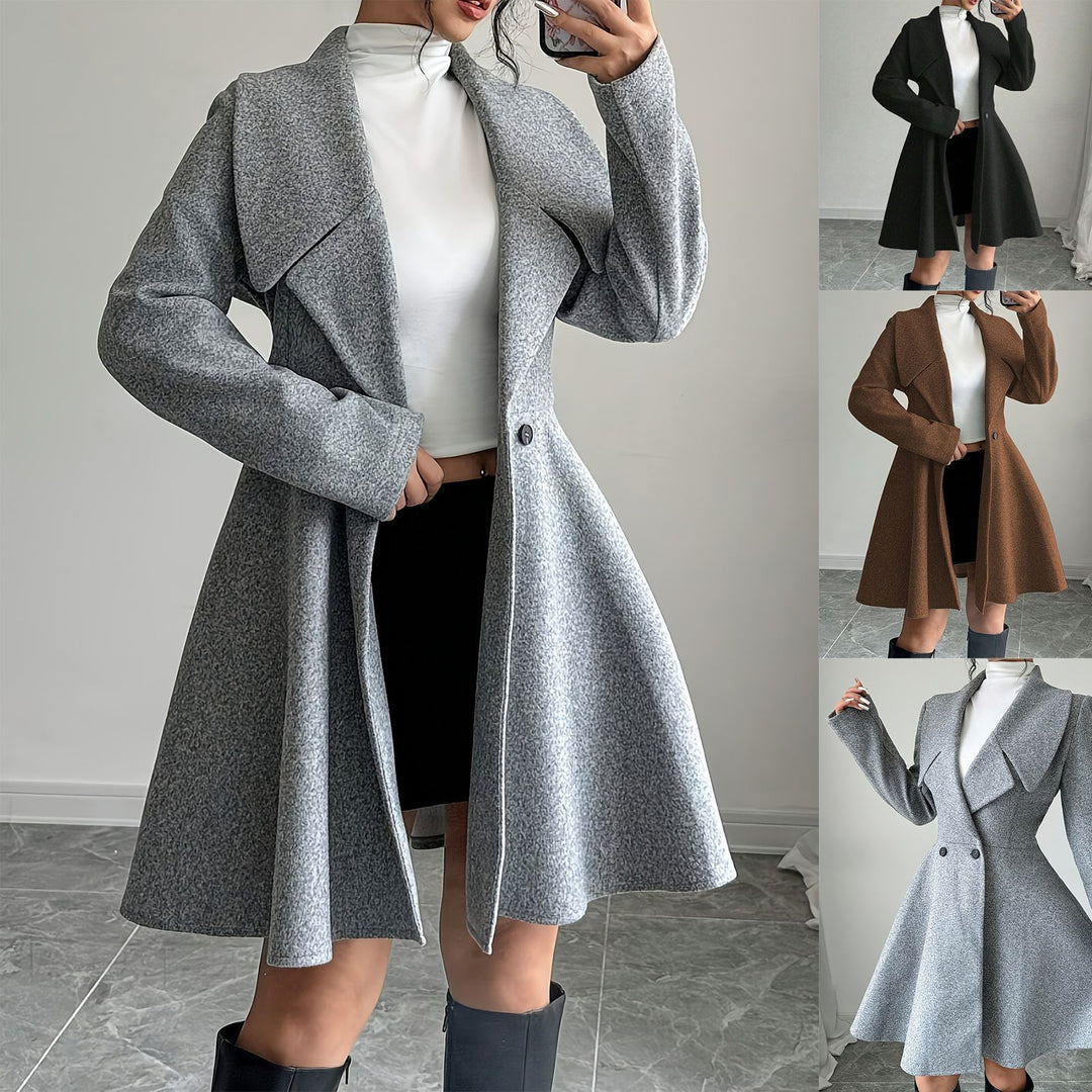 Dames fashionable og elegant lang blazer Stilla