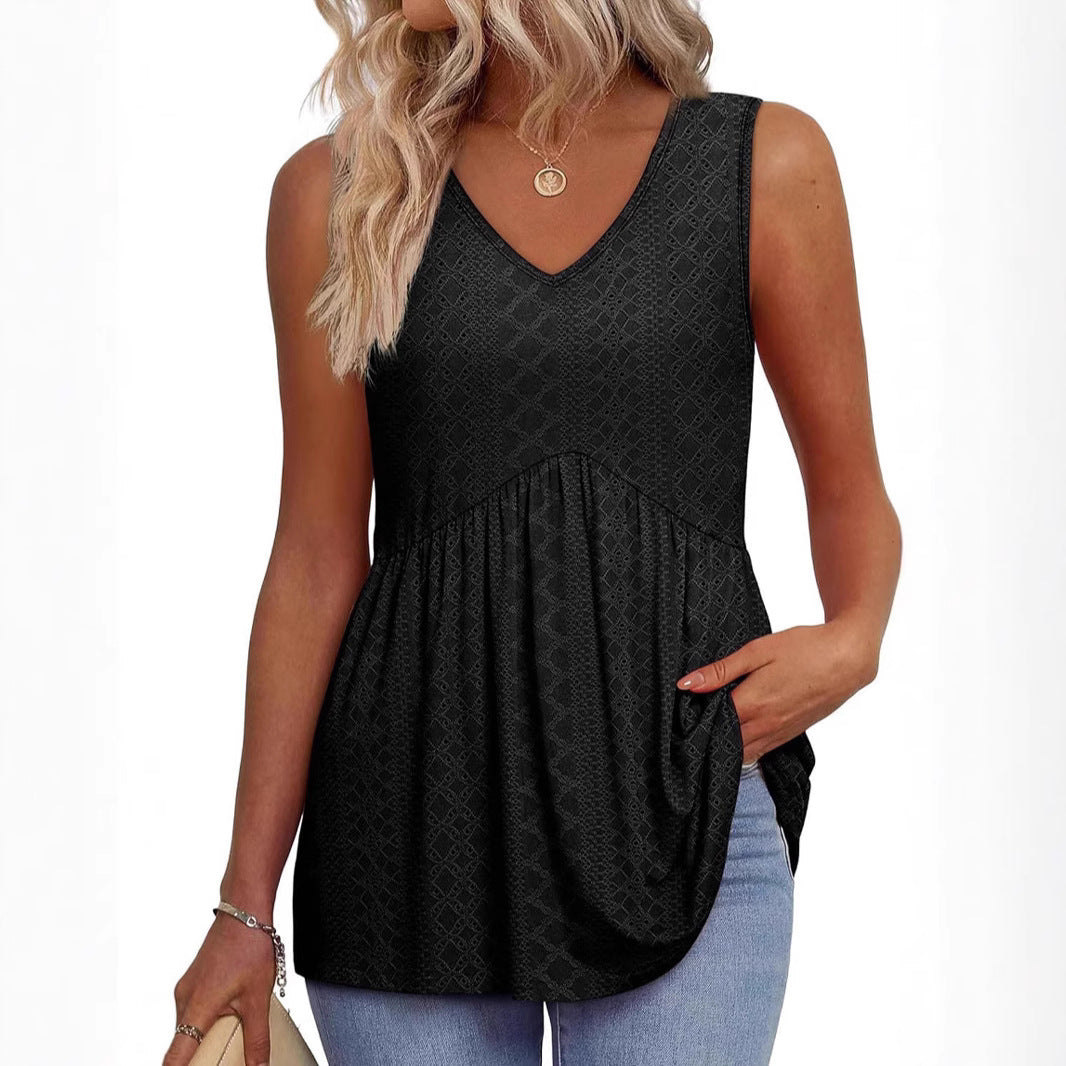 Dame Fritids V-Hals Tanktop Stilla