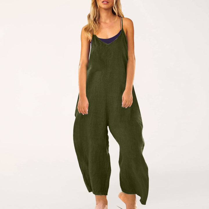 Dame Fritids Spaghetti-strop Jumpsuit Stilla