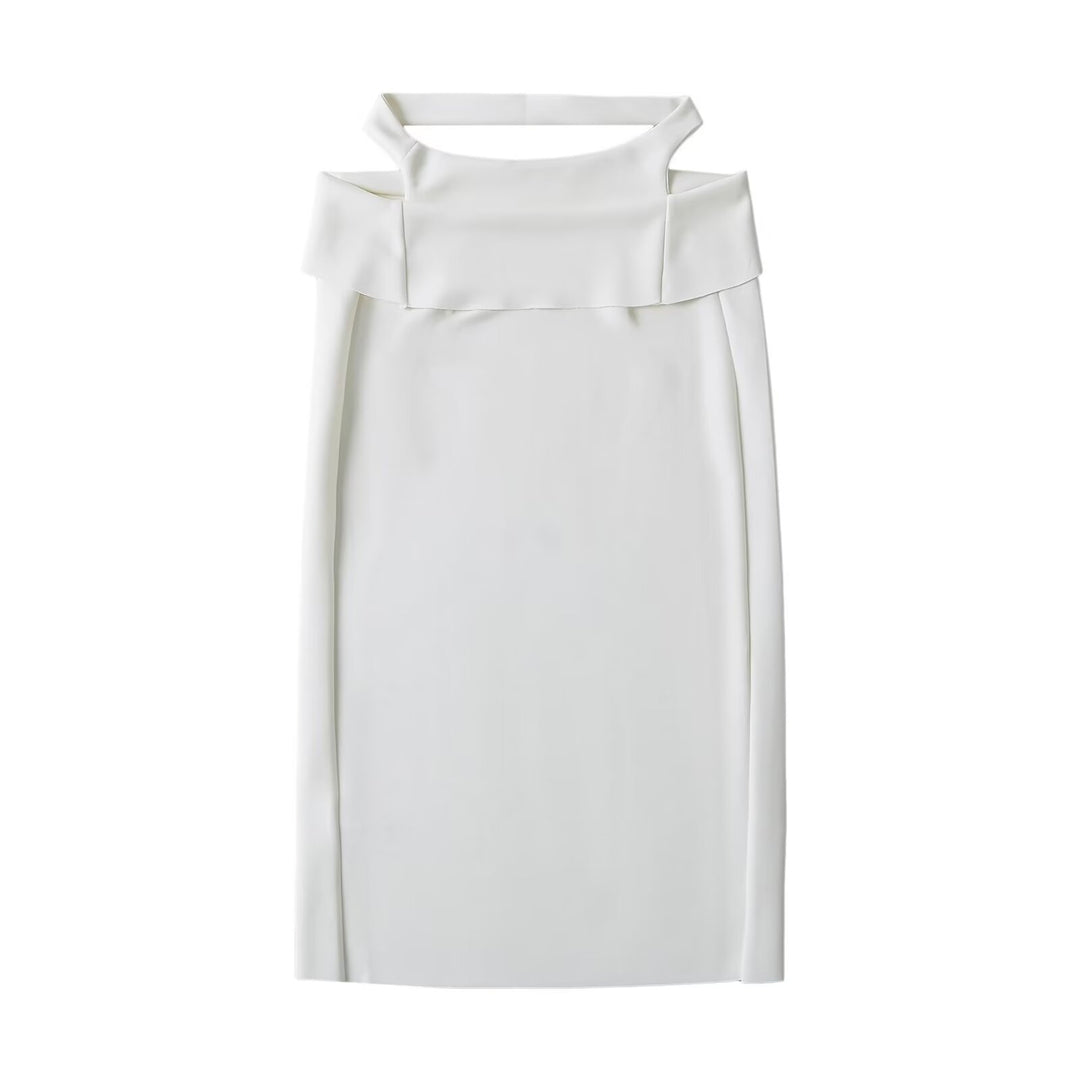 Dame elegant omslagsskjørt med højkvalitets materiale og stilfuldt design Stilla
