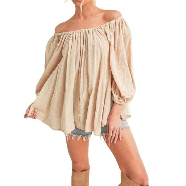 Dame let off shoulder bluse Stilla
