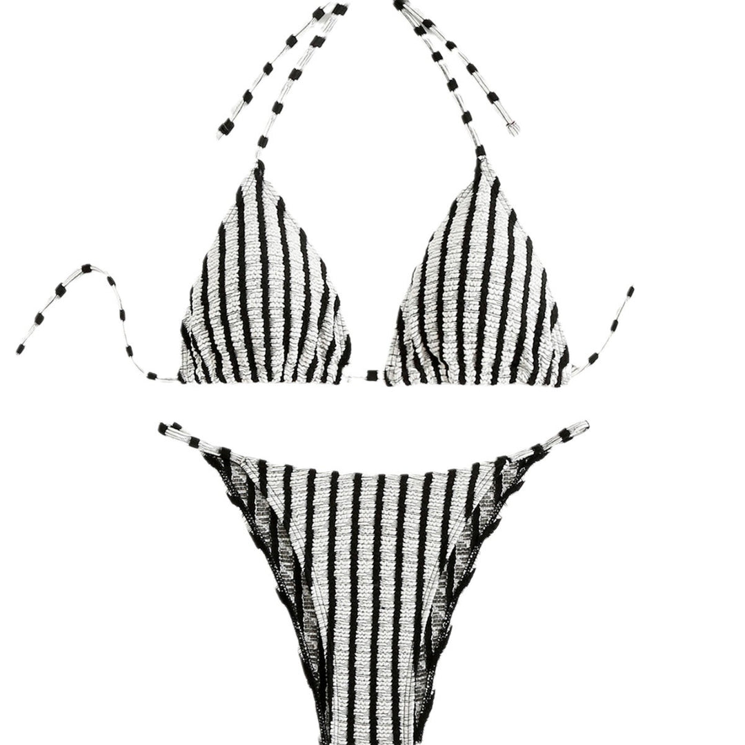 Dame Stribet Trekants-Bikini-Sæt Stilla 1750838716