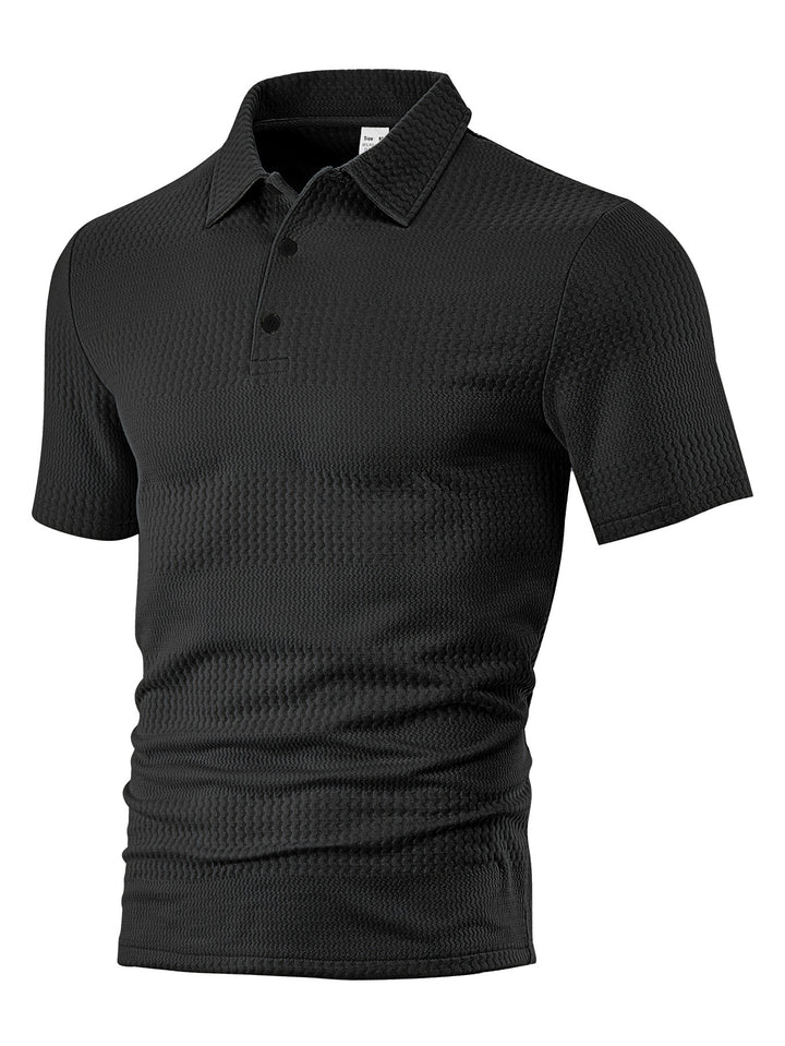 Herre polo skjorte med struktureret design Stilla