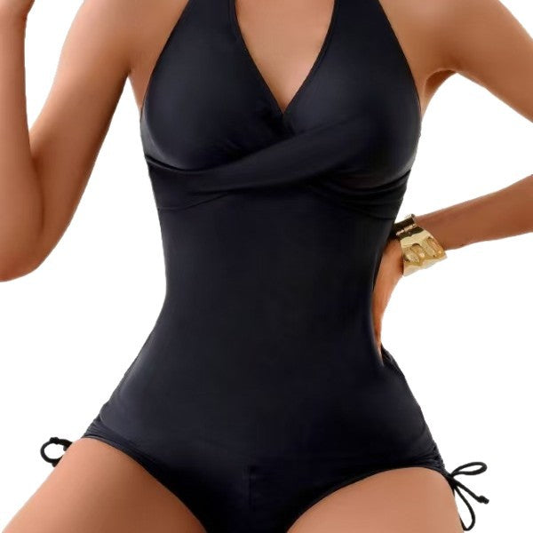 Dame moderne tankini-sæt med indviklet top og stilfulde badeshorts Skovae