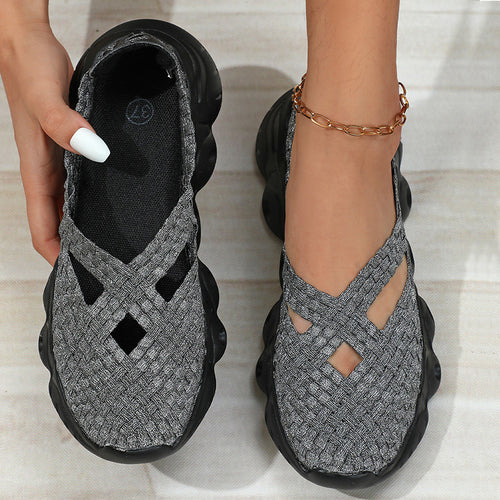 Dame Åndbare Slip-On Sko med fleksibelt Overmateriale og skridsikker Såle Stilla