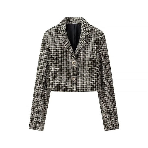 Kvindernes kortskåret blazerjakke i elegant tweed-design Stilla