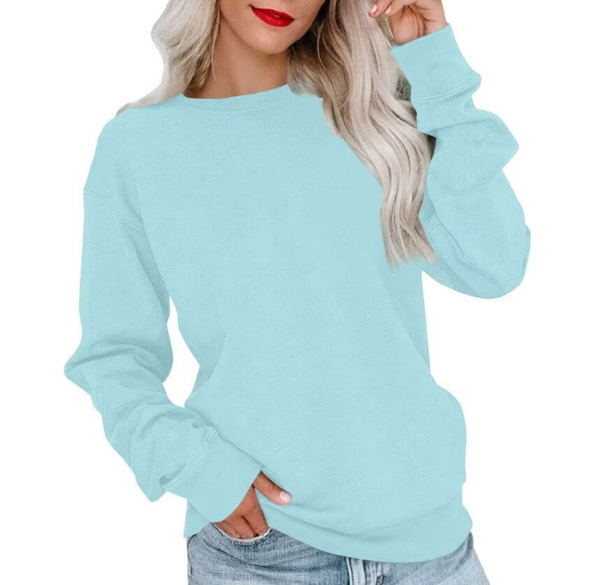 Damer hyggelig sweatshirt med overskårne skuldre og blødt inderfor Stilla