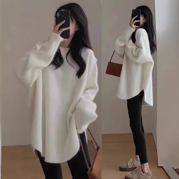 Kvinders oversized hyggesweater med struktureret overflade og afslappet pasform Stilla