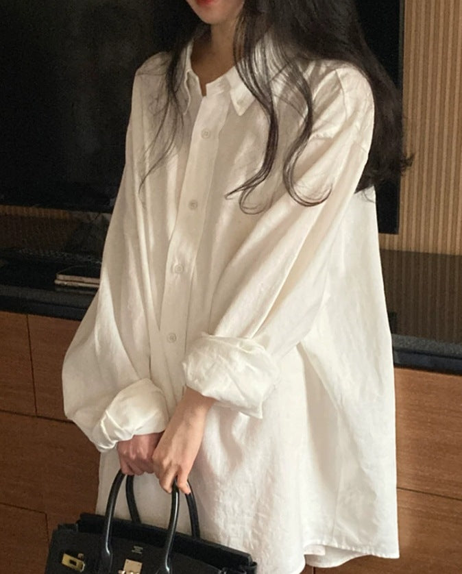 Dame Oversized Skjorte med elegante detaljer Stilla