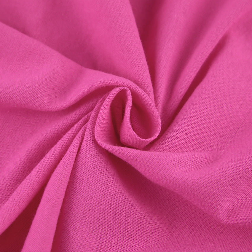 Dame wrap kjole med puffærmer og figursyet design Stilla