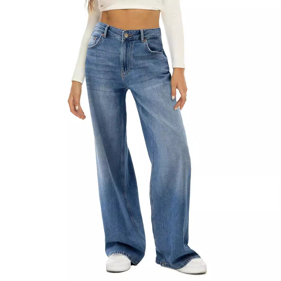 Dame Løst skårne højtaljede jeans i casual stil med smagfuld denim-vask Stilla