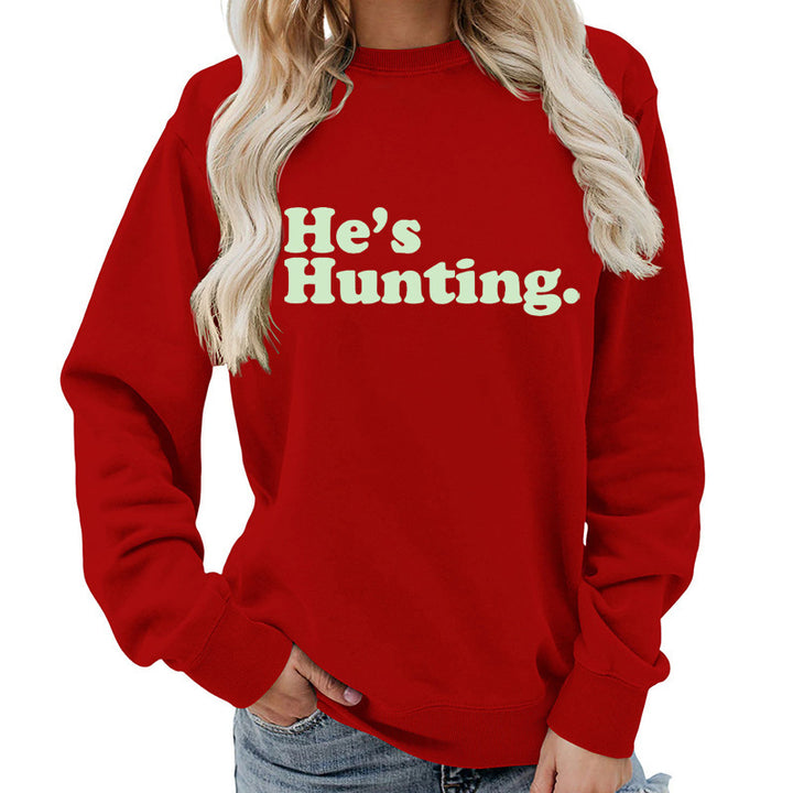 Kvinders sweatshirt med moderne skrift og afslappet snit Stilla