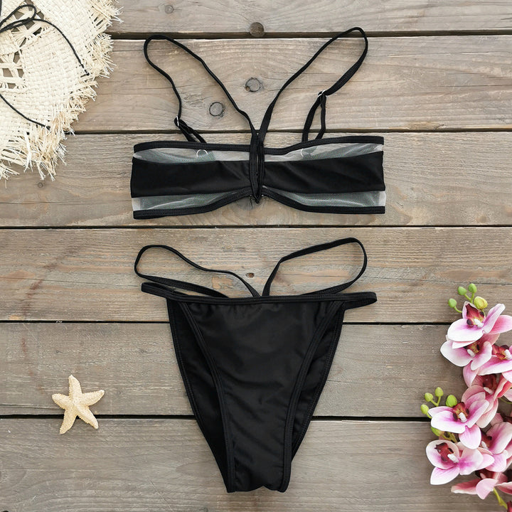 Dame Bikini-sæt med innovative skæring detaljer og justerbare stropper Stilla