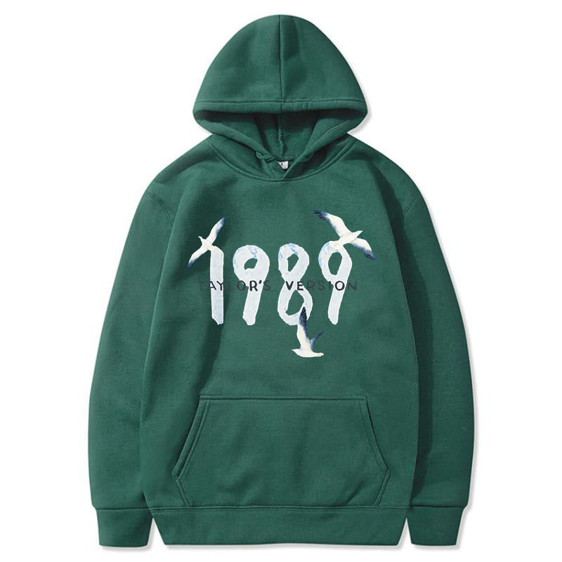 Kvinders hætte sweatshirt med kreativt fugledesign og høj kvalitet bomuld Skovae