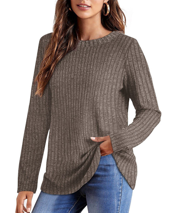 Dame Langærmet Rib-Top Stilla