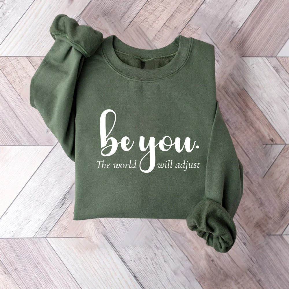 Dame sweatshirt med inspirerende motiv og motiverende budskab Stilla