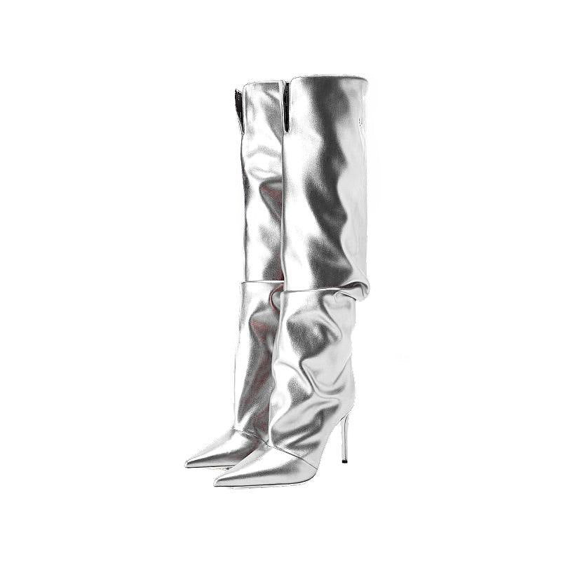 Femme Over-the-Knee Slouchy Stiletto Støvler Stilla