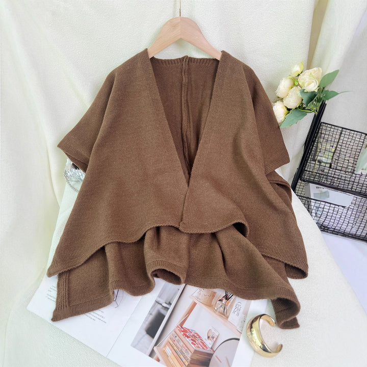 Kvinders alsidige cardigan med asymmetrisk snit og dyb V-hals Stilla