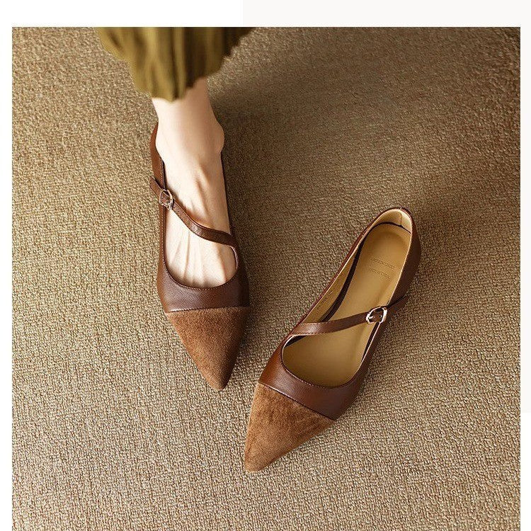 Dame elegante Ballerinas med justerbar rem Stilla