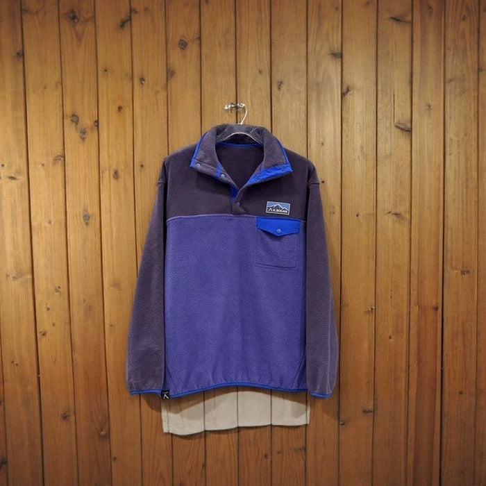 Women's fleece pullover with high collar and practical pockets Stilla