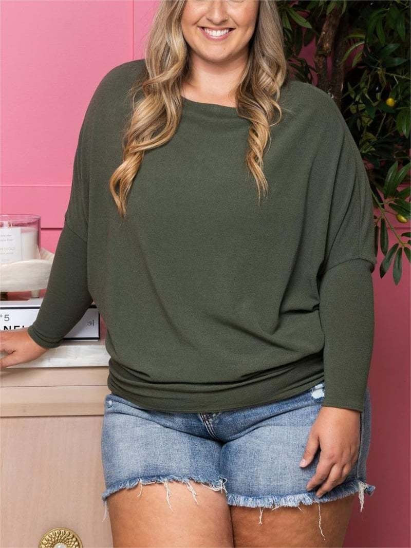 Dame Relaxed Fit Pullover Top Stilla