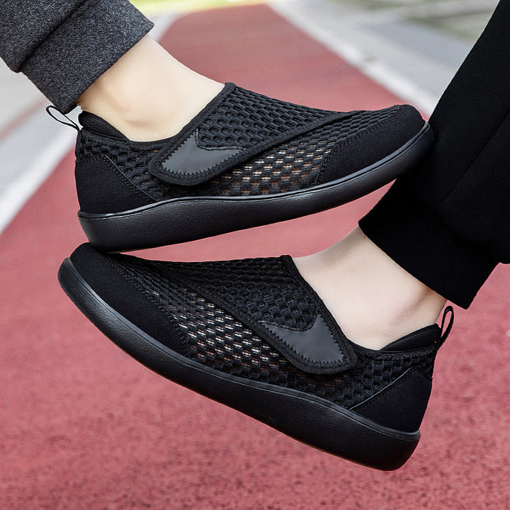 Unisex nan åndbar net-sandal med justerbar velcro og viskoelastisk fodseng Skovae