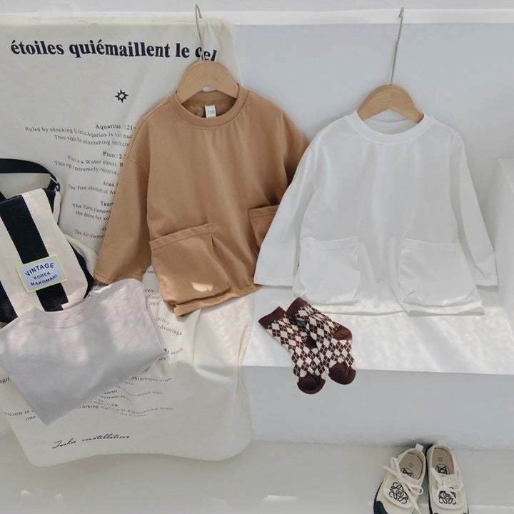 Femme Løs oversized top med lommer Stilla
