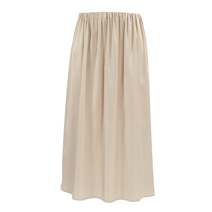 Dame Maxi-nederdel-top-kombination med elegant halterdesign og flydende stof Stilla