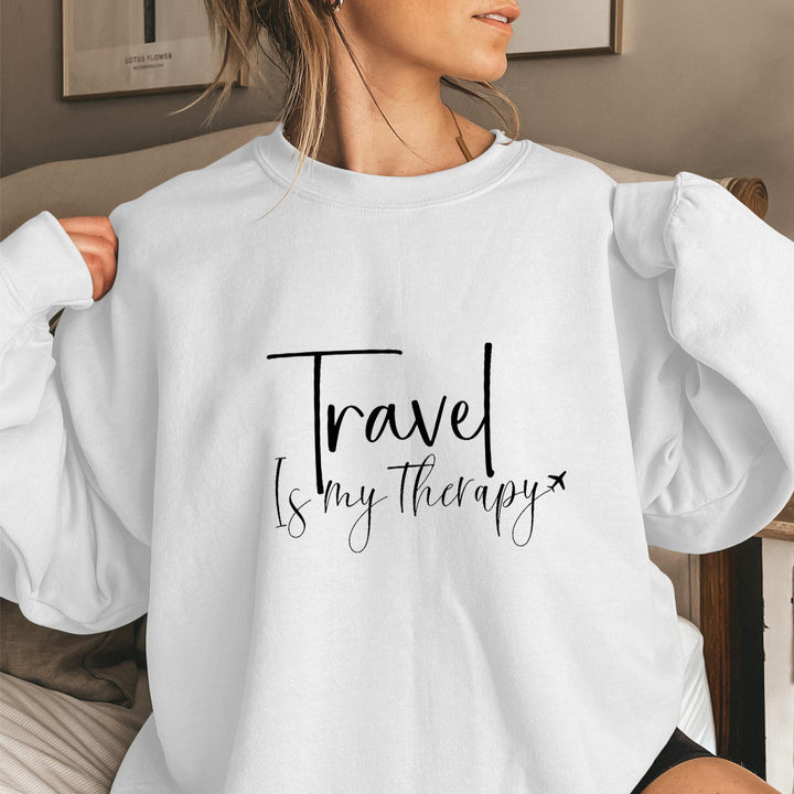 Kvinders sweatshirt med statement print og pufærmer Stilla