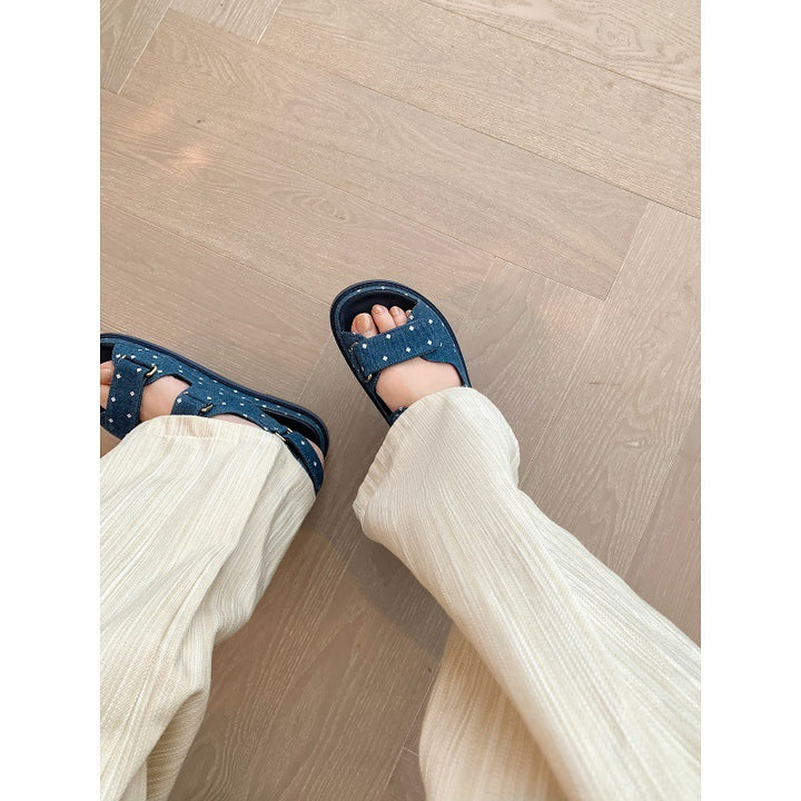 Dame Komfort Casual Slingback Sandaler med justerbare Remme Stilla
