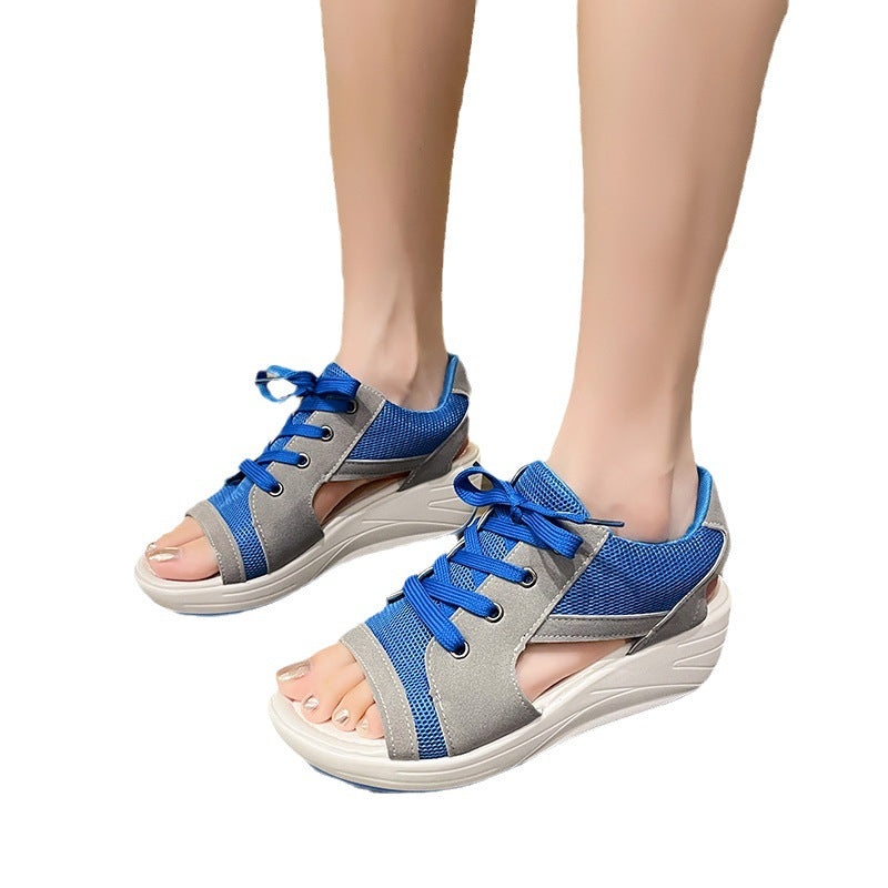 Dame Sporty FritidsSandaler med åndbart netdesign og udtagelig indersål Stilla
