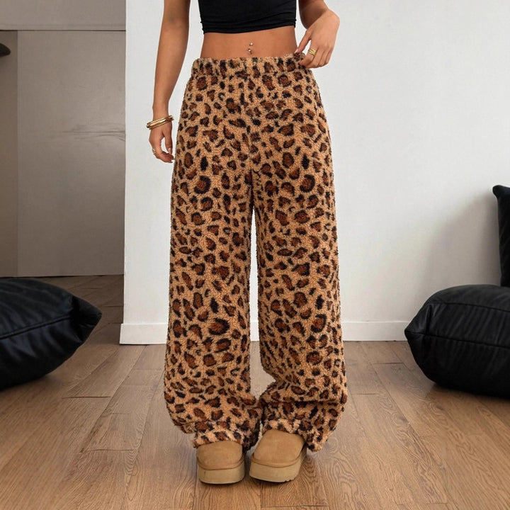 Kvinders afslappede leopardprint bukser Stilla