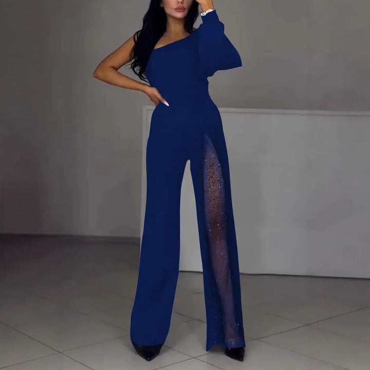 Dame Elegant Høj Slids Jumpsuit Stilla