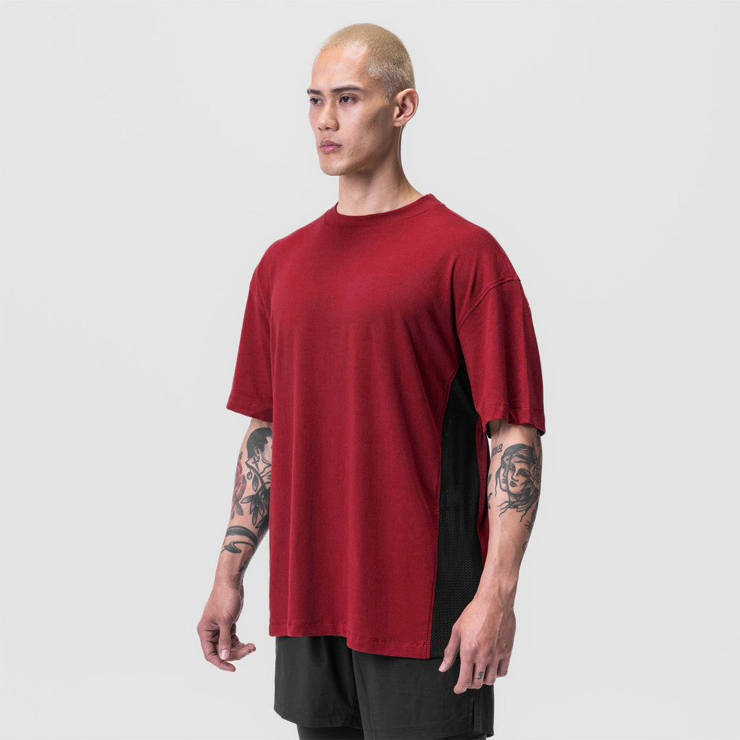 Herre afslappet oversized T-shirt med side mesh-indlæg Stilla