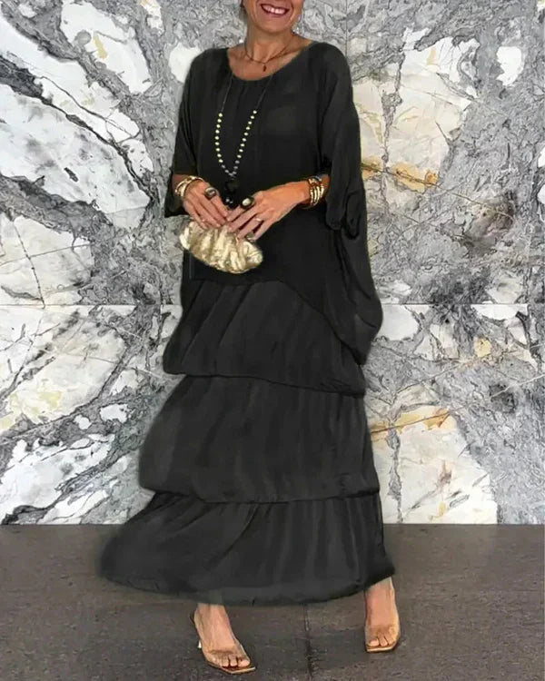 Stilla | Elegante Lagdelt Kjole