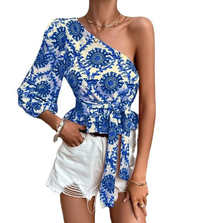 Dame One-Shoulder Peplum Top Stilla